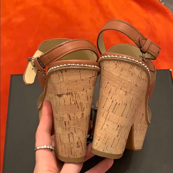 Coach saddle color wedges size 8.5 - Picture 5 of 8